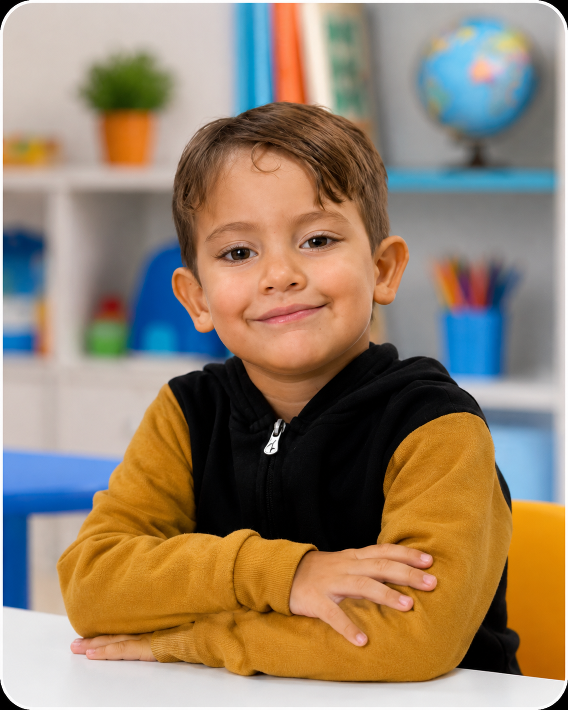 Aluno da Educação Infantil do Colégio Semear